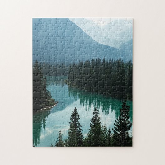 Lake in Banff National Park in Alberta Kanada Puzzle (Vertikal)