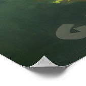 Lake Jackson Georgia Customizable Retro Travel Poster (Ecke)