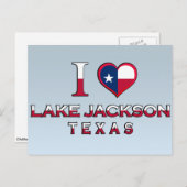Lake Jackson, Texas Postkarte (Vorne/Hinten)