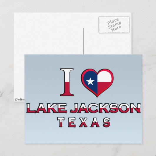 Lake Jackson, Texas Postkarte (Vorne/Hinten)