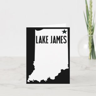 Lake James Angola Indiana Steuben County Karte