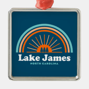 Lake James North Carolina Regenbogen Ornament Aus Metall