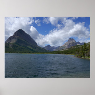 Lake Josephine im Glacier-Nationalpark Poster