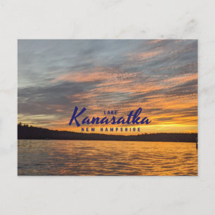 Lake Kanasatka Sunset Postcard Postkarte