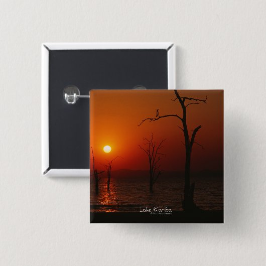 Lake Kariba Sunset Button (Vorne & Hinten)