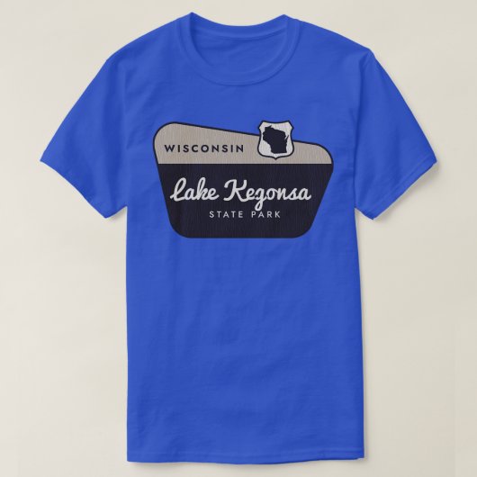 Lake Kegonsa Staat Park Wisconsin Willkommen T-Shirt (Design vorne)