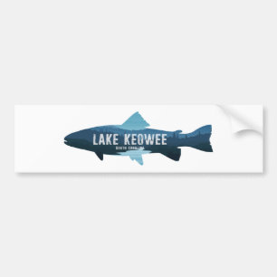 Lake Keowee South Carolina Fische Autoaufkleber