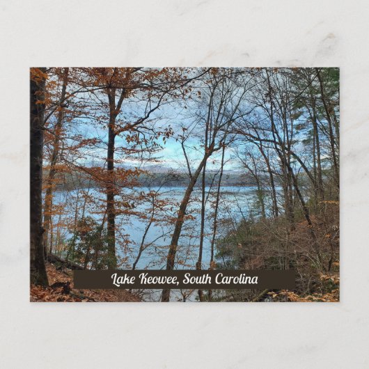 Lake Keowee South Carolina Herbst Postkarte (Vorderseite)