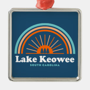 Lake Keowee South Carolina Regenbogen Ornament Aus Metall