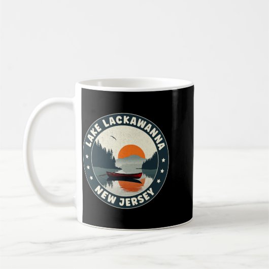 Lake Lackaw New Jersey Sunset T Shirt Kaffeetasse (Links)