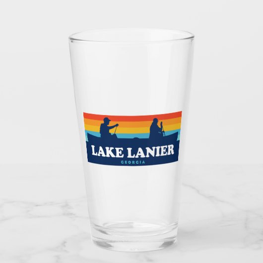 Lake Lanier Georgia Canoe Glas (Vorderseite)
