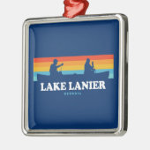 Lake Lanier Georgia Canoe Ornament Aus Metall (Links)