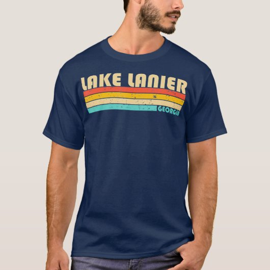 LAKE LANIER GEORGIA Funny Fishing Camping Summer T-Shirt (Vorderseite)