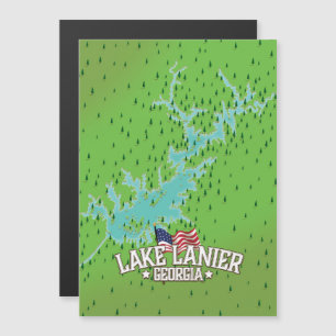 Lake Lanier Georgia Karte