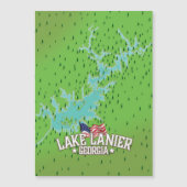 Lake Lanier Georgia Karte (Vorderseite)