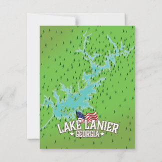 Lake Lanier Georgia Karte