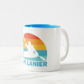 Lake Lanier Georgia Kayak Zweifarbige Tasse (VorderseiteRechts)