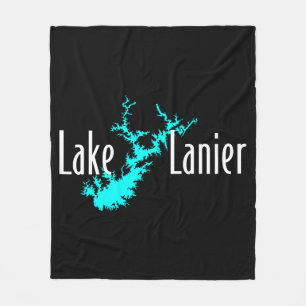 Lake Lanier Georgia Lake Silhouette Fleece-Decke Fleecedecke