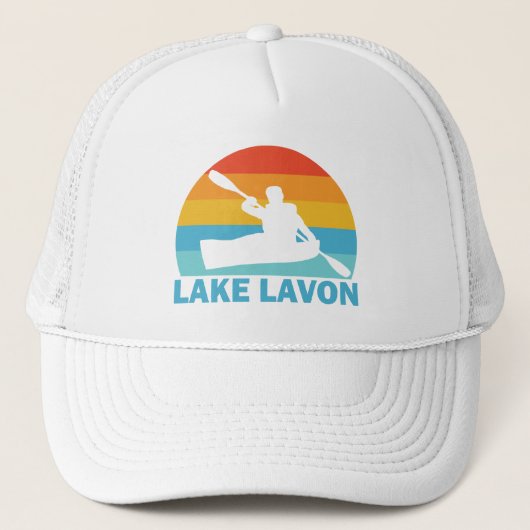 Lake Lavon Texas Kayak Truckerkappe (Vorderseite)