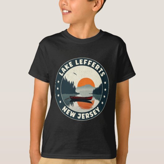 Lake Lefferts New Jersey Sunset T Shirt (Vorderseite)