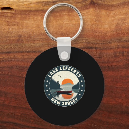 Lake Lefferts New Jersey Sunset T Shirt Schlüsselanhänger (Vorderseite)