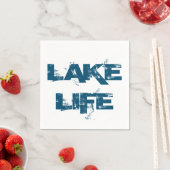 Lake Life Blue Not Schriftart Serviette (Beispiel)
