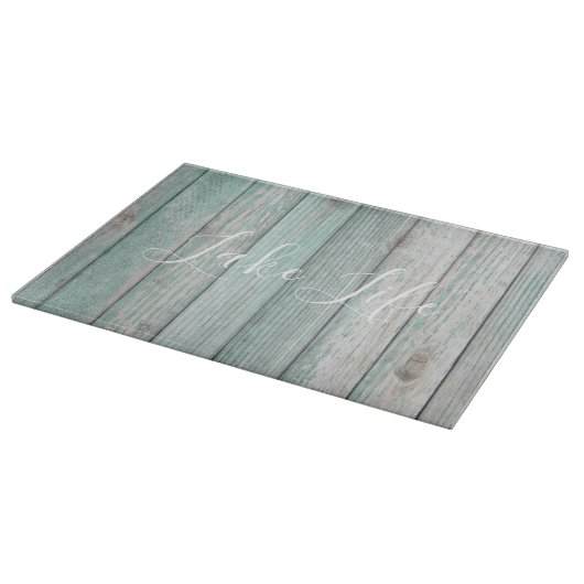 Lake Life Blue Wood Schneidebrett (Ecke)