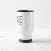 Lake Life Cheetah Print Typografy Reisebecher (Mittel)