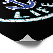 Lake Life Fishing Boating Saying Fisherman Vacatio Poster (Ecke)