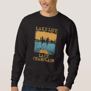 Lake Life Lake Champlain Schwimmen New York Swimmi Sweatshirt