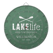 Lake Life Paddles Personalisiert Dartscheibe (vorne)