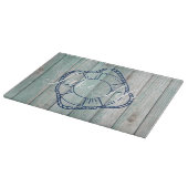 Lake Life & Preserve Blue Wood Schneidebrett (Ecke)