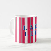 Lake Life Red Strip Kaffeetasse (Vorderseite Links)