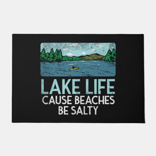 Lake Life Salty Beaches Fußmatte (Vorderseite)