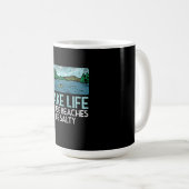 Lake Life Salty Beaches Kaffeetasse (VorderseiteRechts)