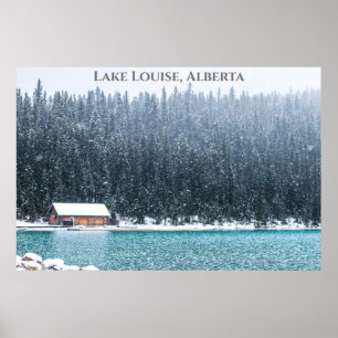 Lake Louise Alberta Canada Fotografie im Winter Poster