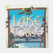 Lake Louise, Alberta Canada Reiseplakat Magnet (Vorne)