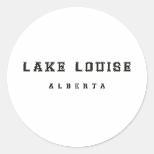 Lake Louise Alberta Canada Runder Aufkleber (Vorderseite)