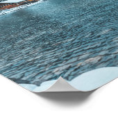 Lake Louise Alberta Canada Travel Art Vintag Poster (Ecke)