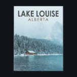 Lake Louise Alberta Canada Travel Art Vintag Postkarte<br><div class="desc">Lake Louise Vektorgrafik Design. Lake Louise ist ein Weiler im Banff National Park in den kanadischen Rockies,  bekannt für seinen türkisfarbenen,  gletschergefüttert See,  umgeben von hohen Gipfeln und überragt von einem herrlichen Schloss.</div>