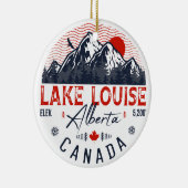 Lake Louise Alberta Canada Travel Ski Souvenirs Keramik Ornament (Rechts)