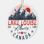 Lake Louise Alberta Canada Travel Ski Souvenirs Keramik Ornament (Links)