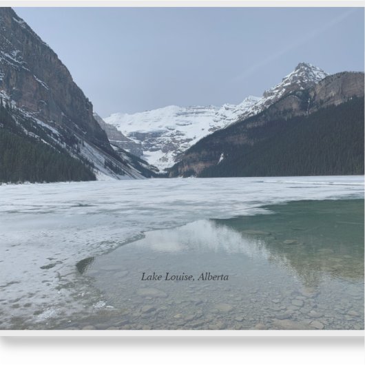 Lake Louise, Alberta Canadian Rockies Aufkleber (Vorderseite)