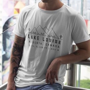 Lake Louise Alberta Kanada Minimalistische Souveni T-Shirt