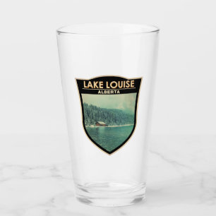 Lake Louise Alberta Kanada Reise Kunst Vintage Glas