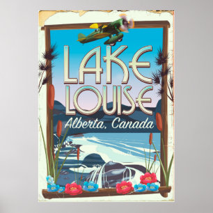 Lake Louise, Alberta Kanada Reiseplakat Poster