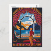 Lake Louise, Aussicht vom Fenster aus, Kanada Postkarte (Vorne/Hinten)