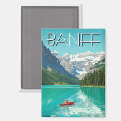 Lake Louise: Banff National Park Canada Magnet (Vorderseite/Rückseite)
