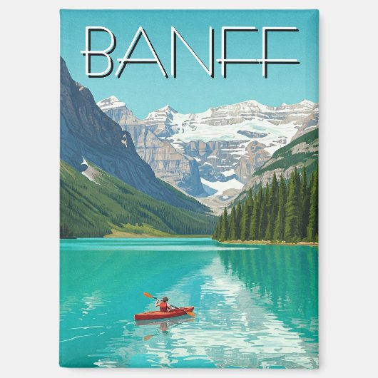 Lake Louise: Banff National Park Canada Magnet (Vorderseite)