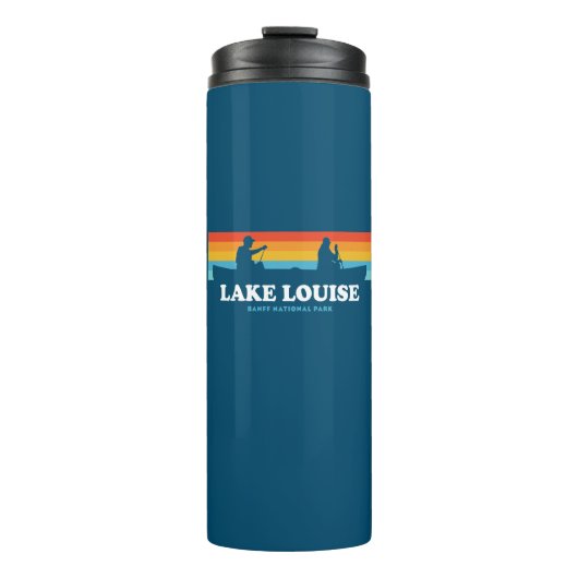 Lake Louise Banff National Park Canoe Thermosbecher (Vorderseite)